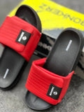 Bonkerz Premium Comfort Slides – Red & Black