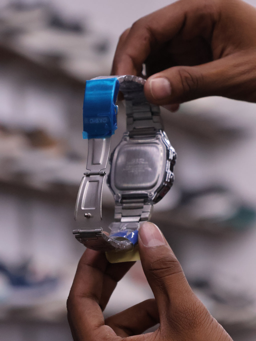 Classic Digital World Time Square Sport Watch – Stainless Steel