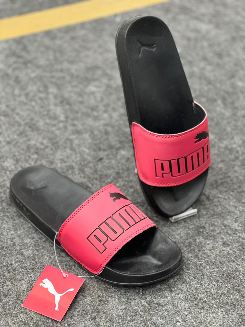 Modern Comfort: PUMA Popcat 20 Slides in Grey & White