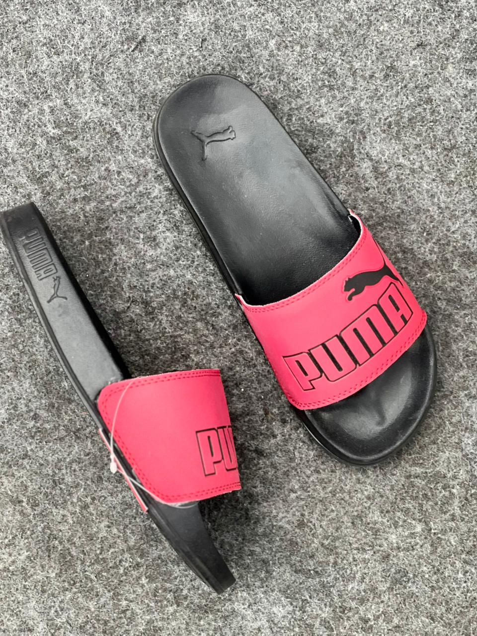 Modern Comfort: PUMA Popcat 20 Slides in Grey & White