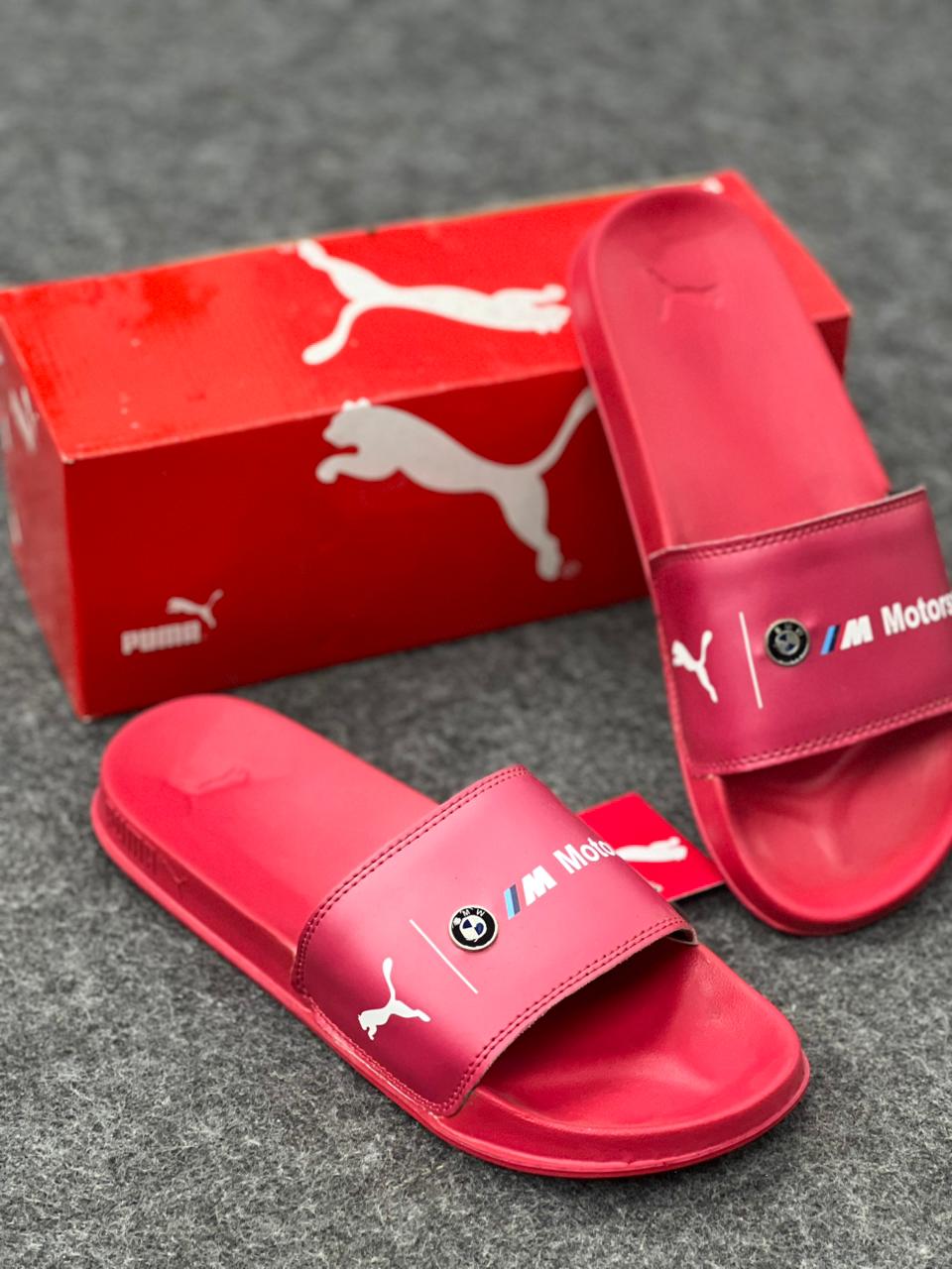 Puma x BMW M Motorsport Leadcat Slides – Red