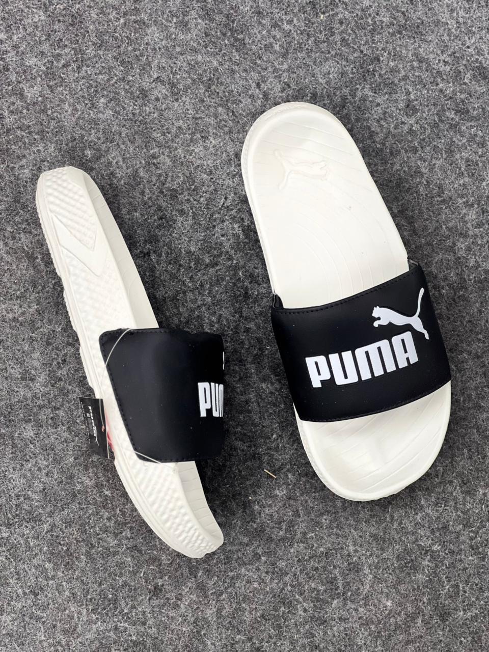 Essential Streetwear: PUMA Leadcat 2.0 Slides in Black & White