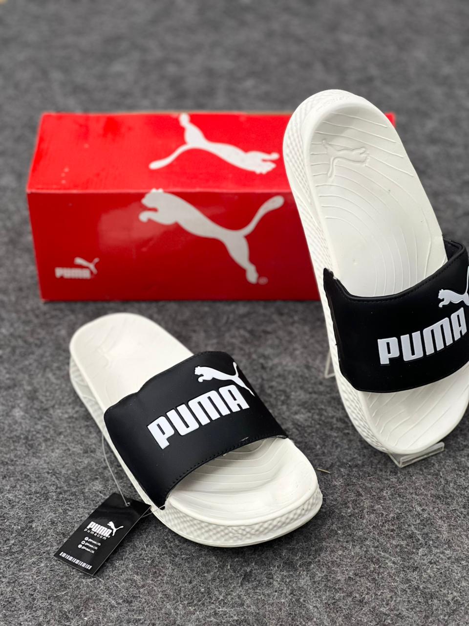 Essential Streetwear: PUMA Leadcat 2.0 Slides in Black & White