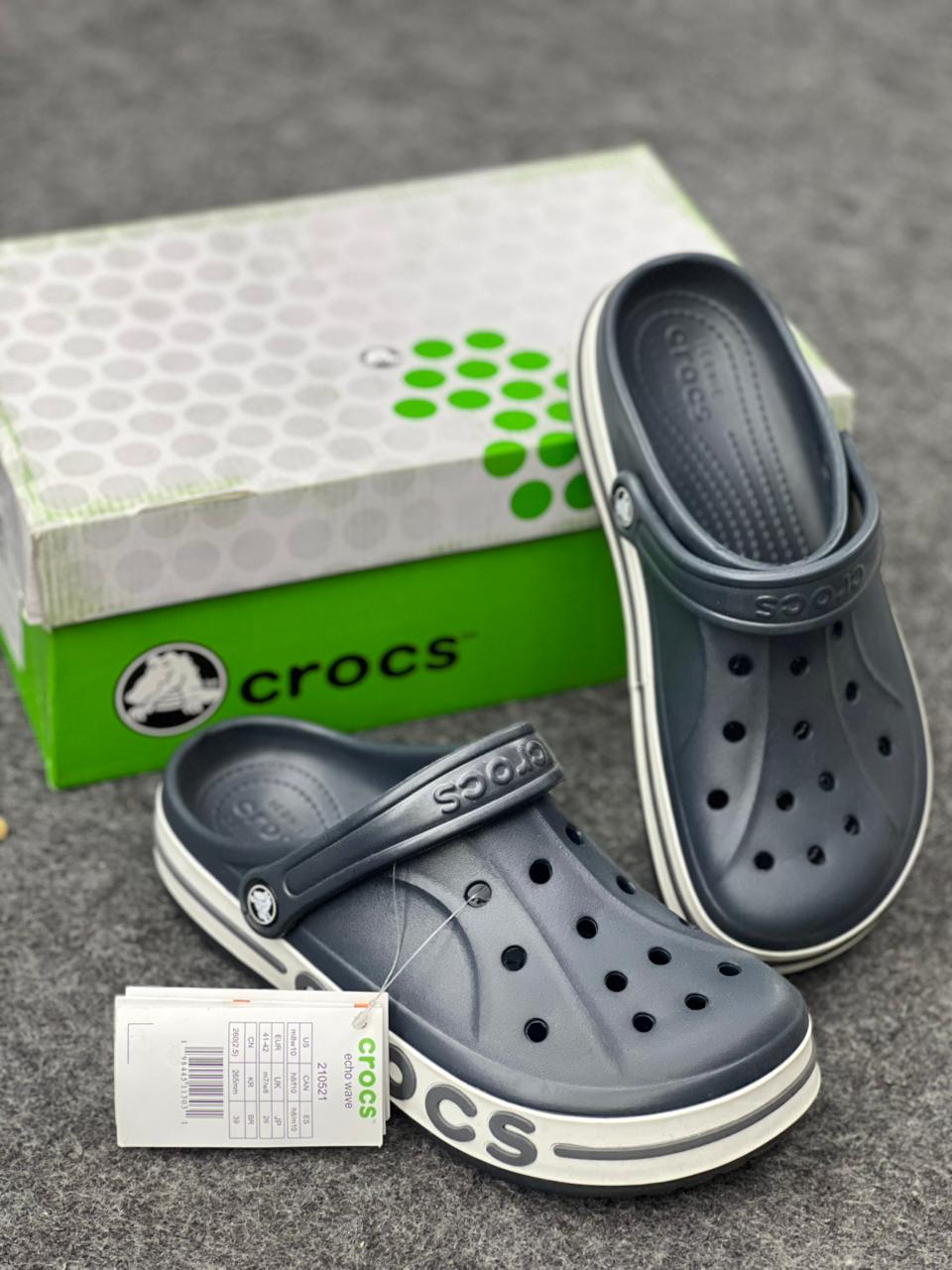 Crocs Bayaband Clog – White & Navy
