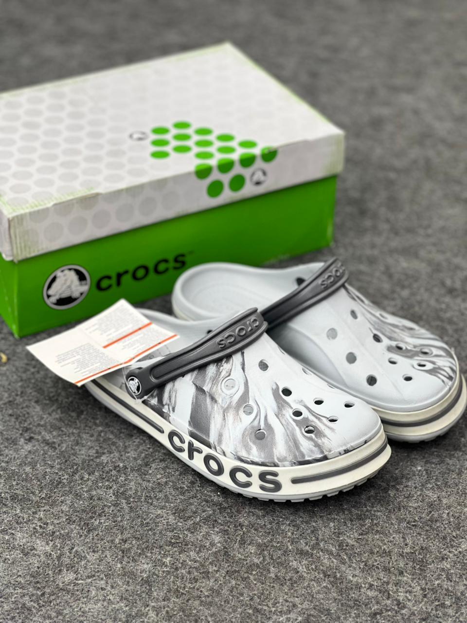 Crocs Bayaband Marbled Clog – Atmosphere & Black