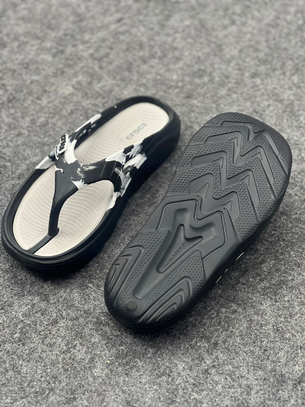 Step into Comfort: Crocs Marble Flip-Flops