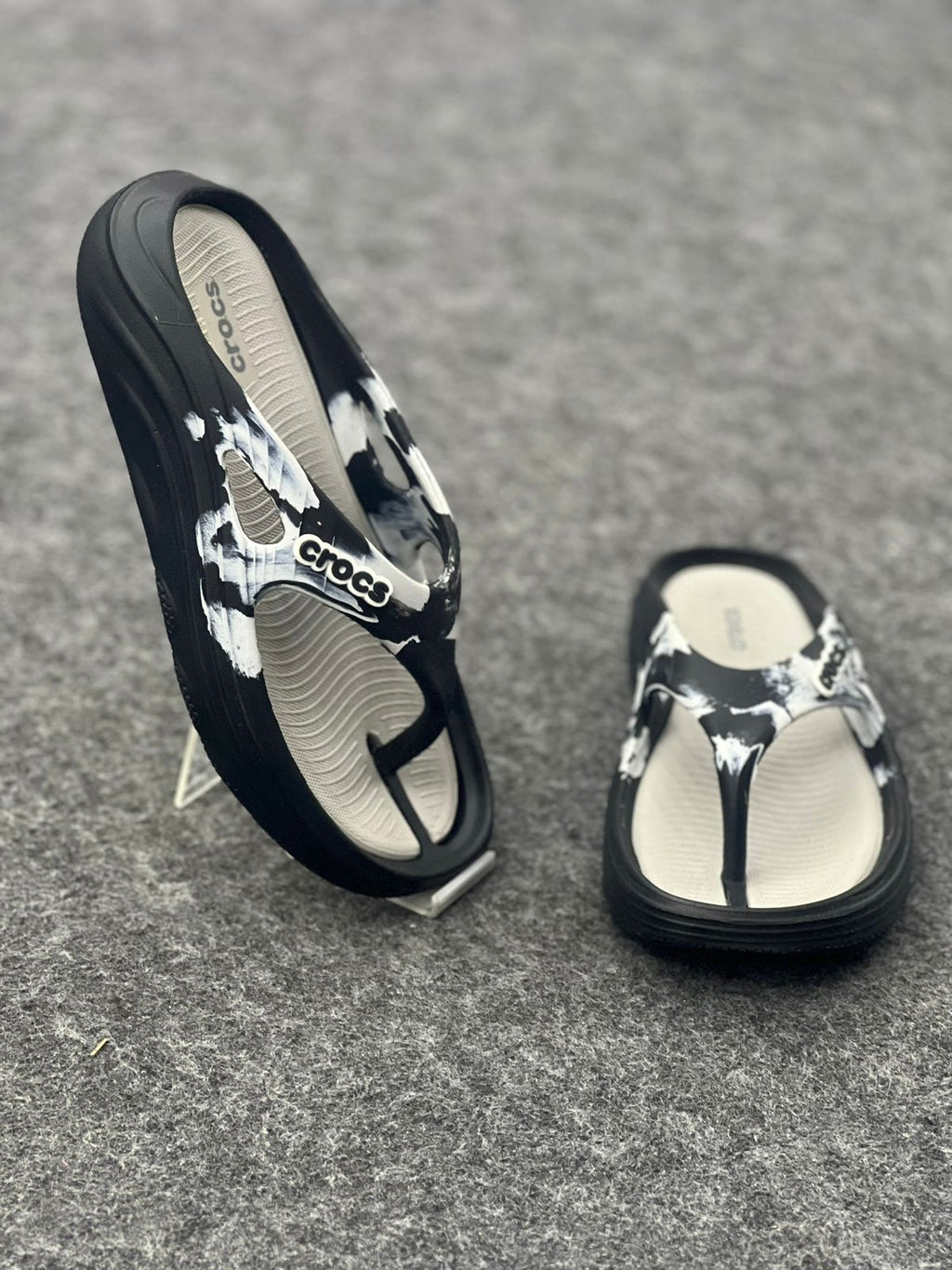 Step into Comfort: Crocs Marble Flip-Flops