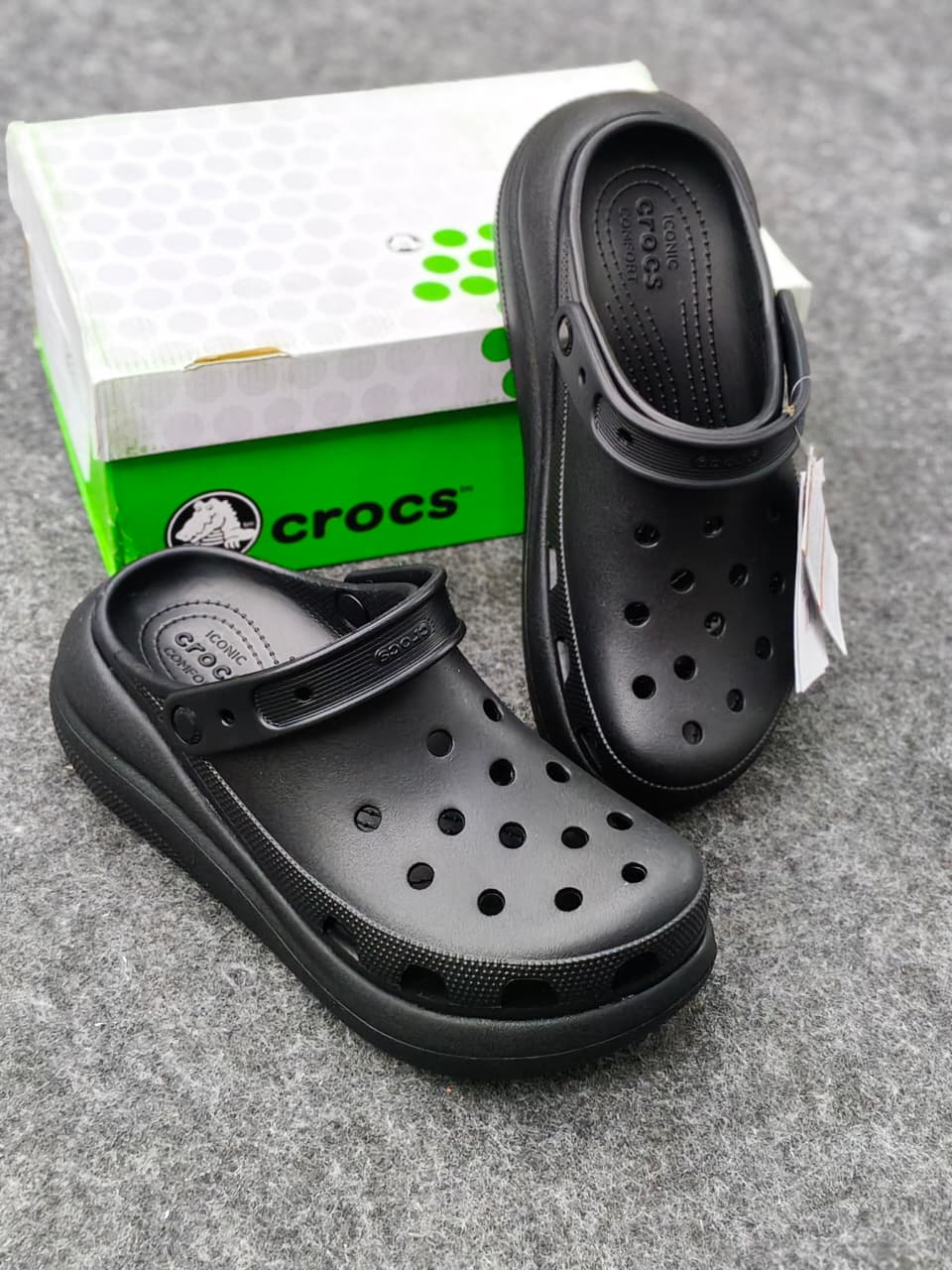 Crocs Classic Crush Clog – Black Stealth