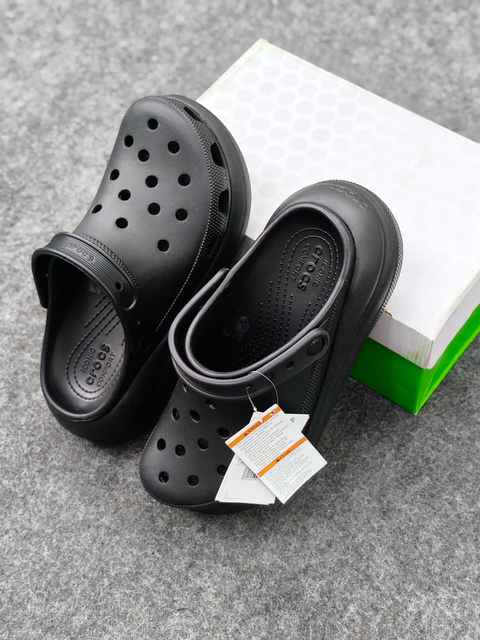 Crocs Classic Crush Clog – Black Stealth