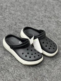 Crocs Classic Clog Black & White Comfort Slip-On Clogs