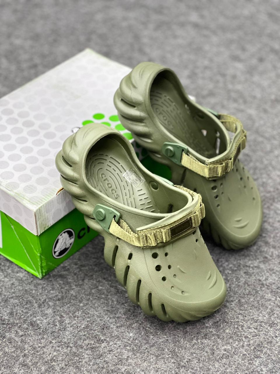 : Echo Clog in Olive Green