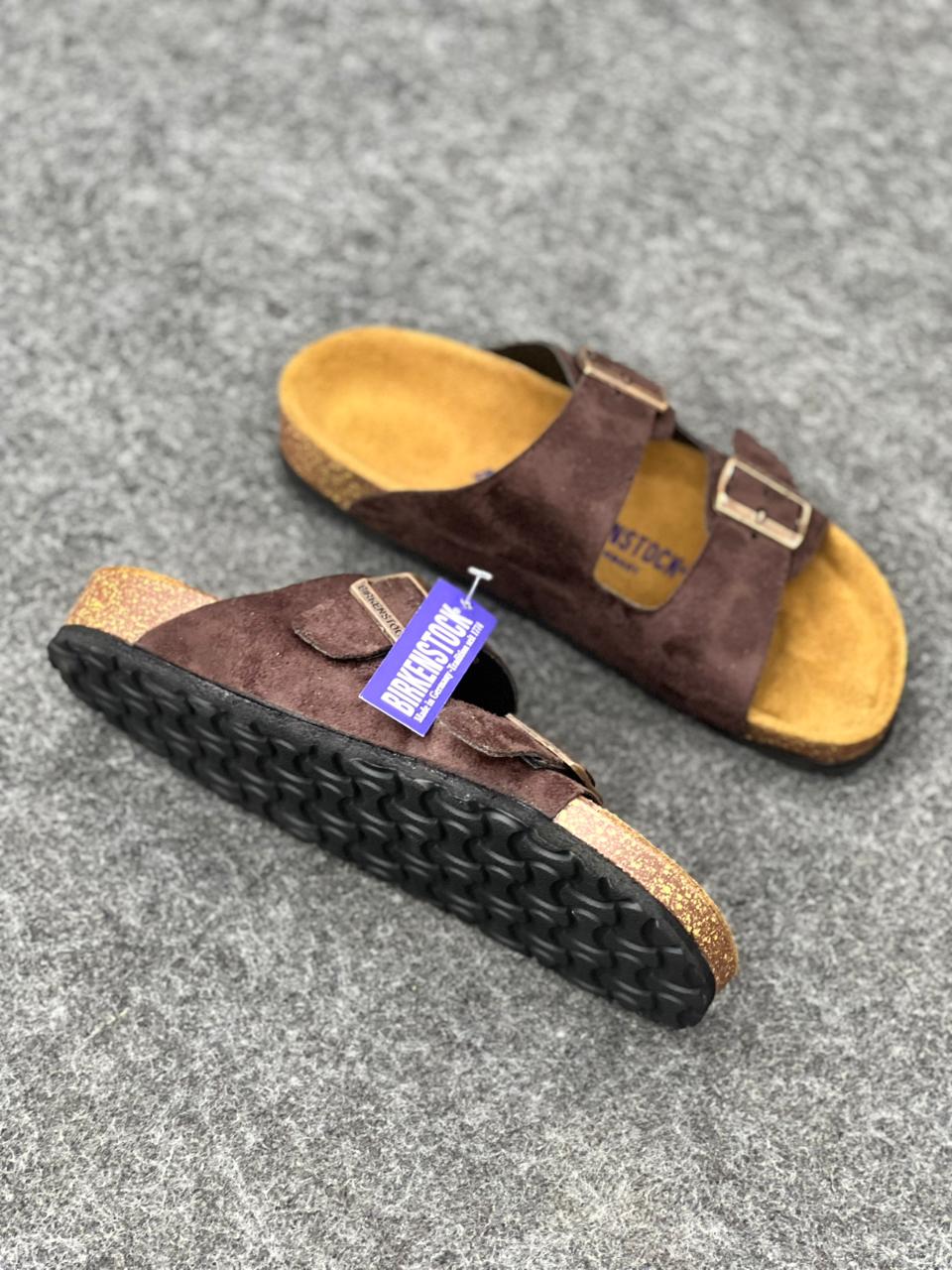 Birkenstock Arizona Suede Leather – Espresso Brown