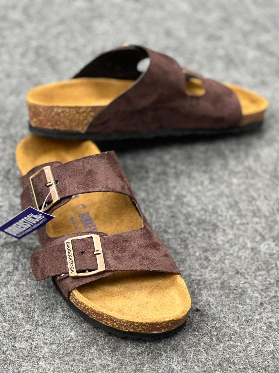 Birkenstock Arizona Suede Leather – Espresso Brown