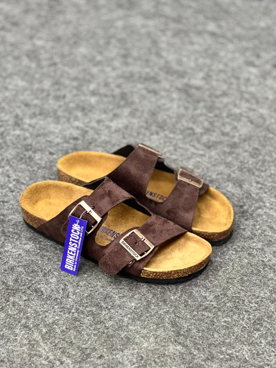 Birkenstock Arizona Suede Leather – Espresso Brown