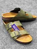 Birkenstock Arizona Suede Leather – Thyme Green