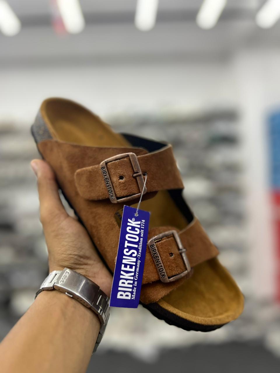 Birkenstock Arizona Suede Leather – Mink/Mocha
