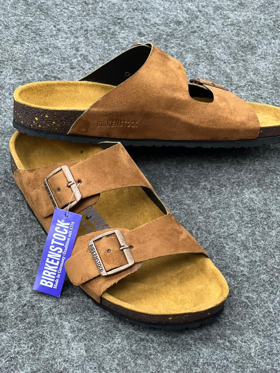 Birkenstock Arizona Suede Leather – Mink/Mocha