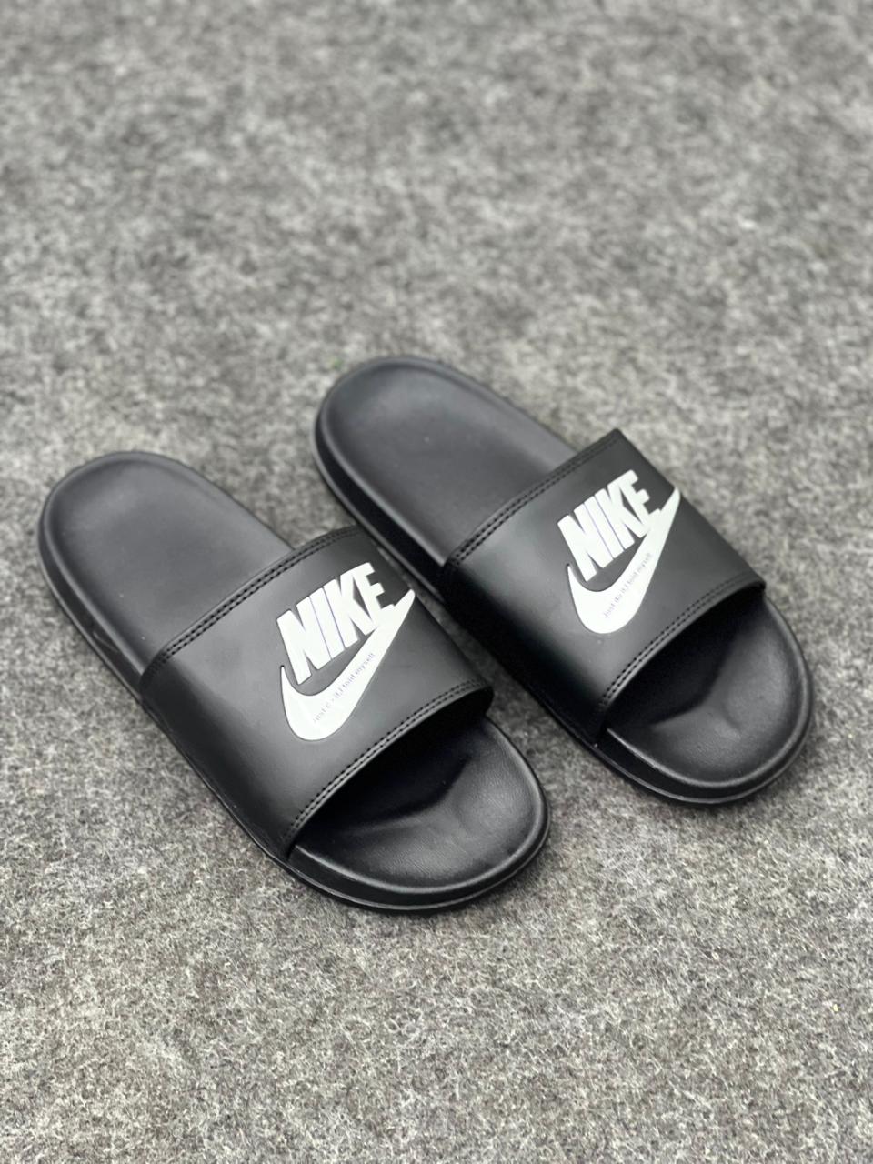 Classic Black Nike Slide Sandals