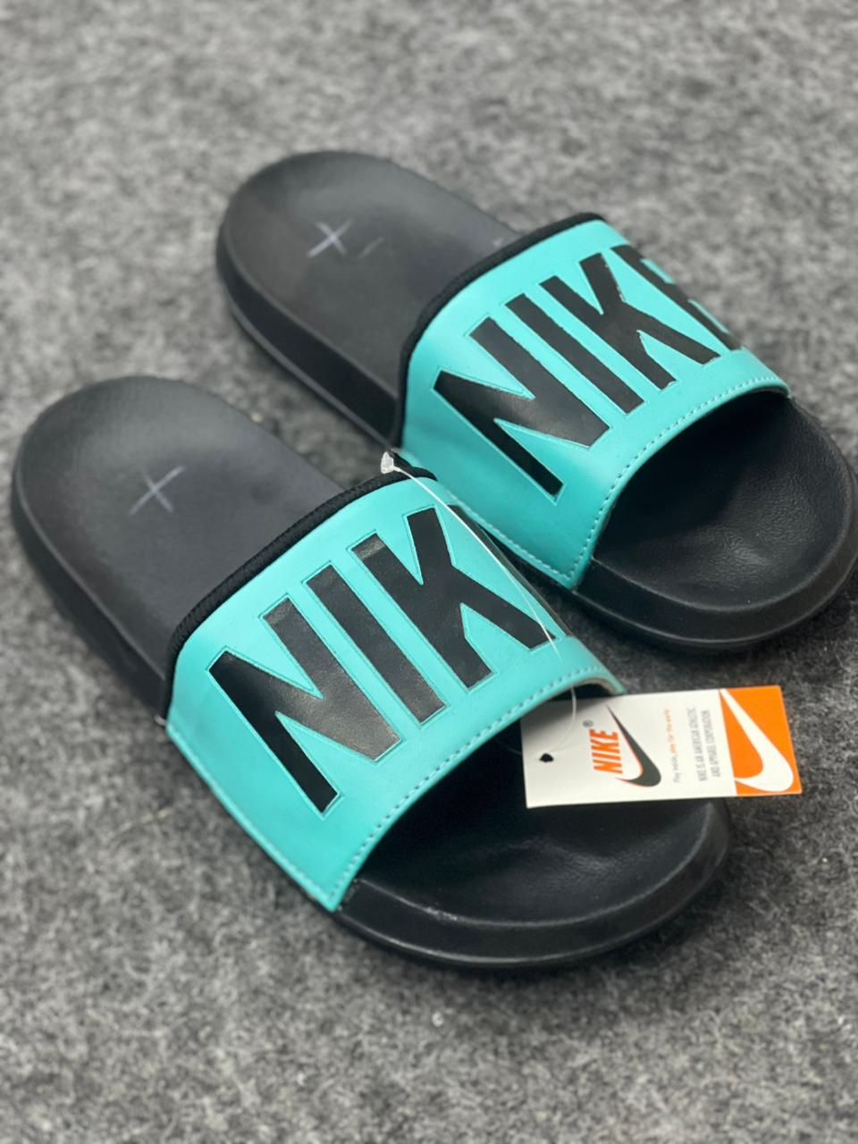 Nike Aqua Green Comfort Slides – Lightweight Everyday Wear