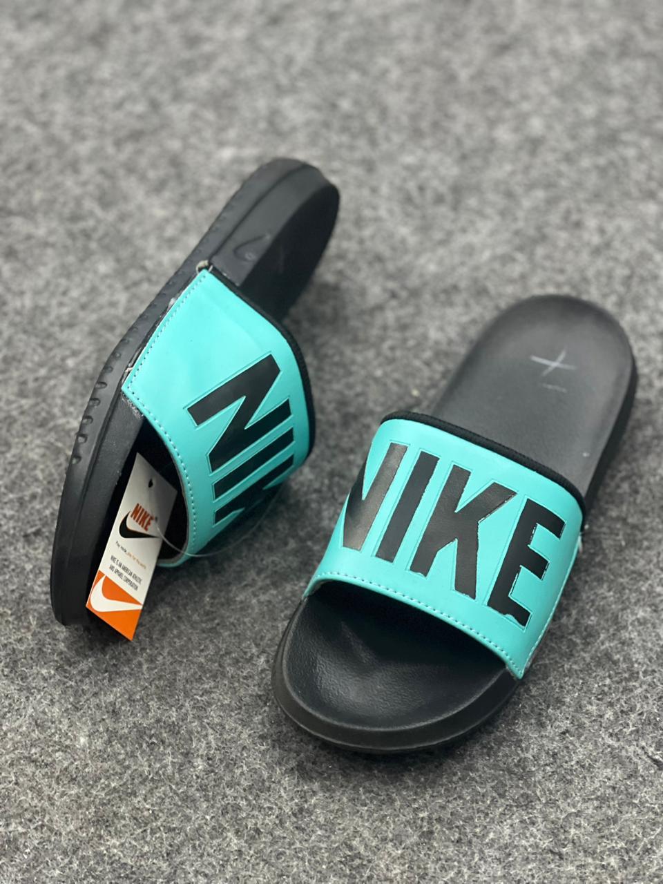 Nike Aqua Green Comfort Slides – Lightweight Everyday Wear