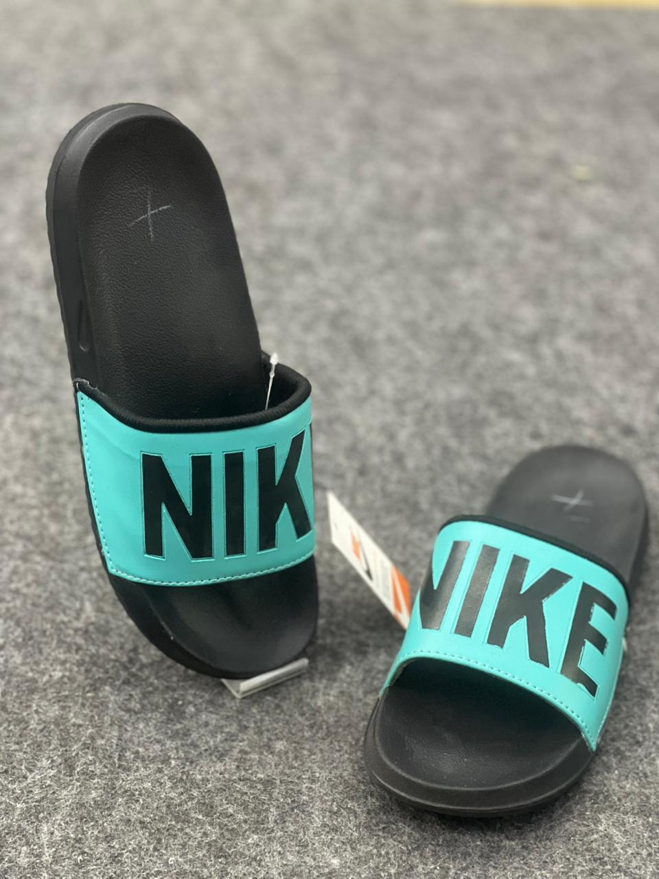 Nike Aqua Green Comfort Slides – Lightweight Everyday Wear