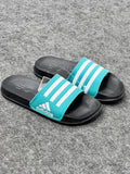 Adidas Teal & Black Sport Comfort Slides