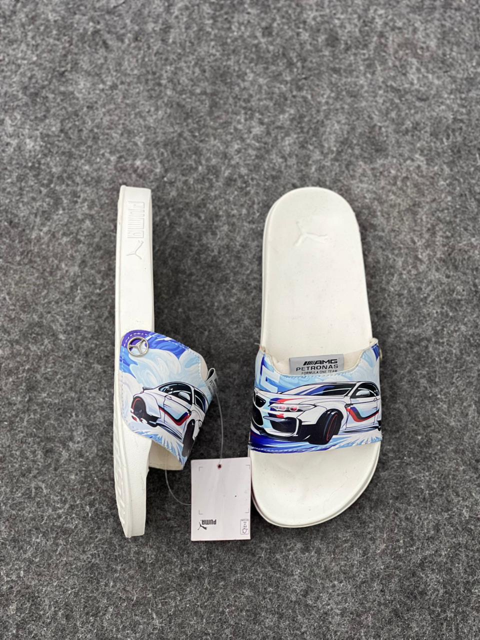 Men’s  Graphic Slides – Premium Casual Slip-On Slippers