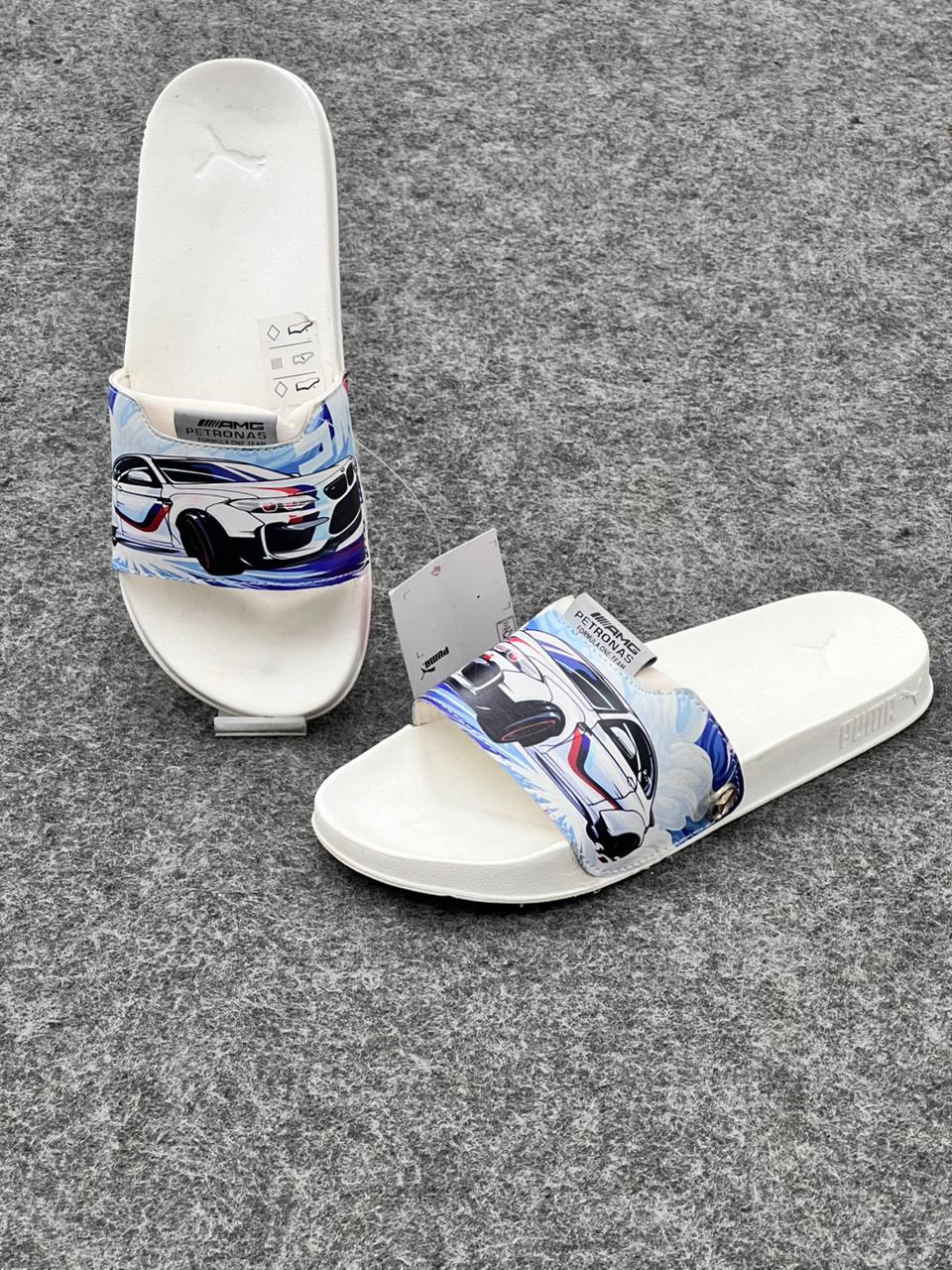 Men’s  Graphic Slides – Premium Casual Slip-On Slippers