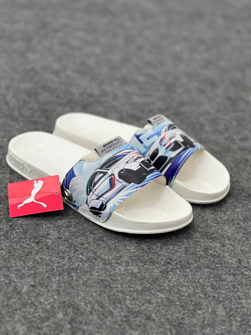 Men’s  Graphic Slides – Premium Casual Slip-On Slippers