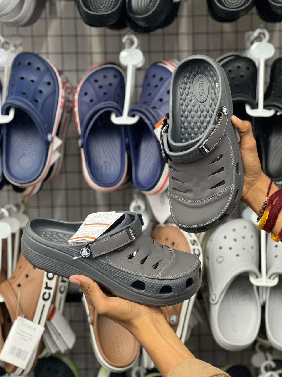 Stylish Grey Comfort Crocs