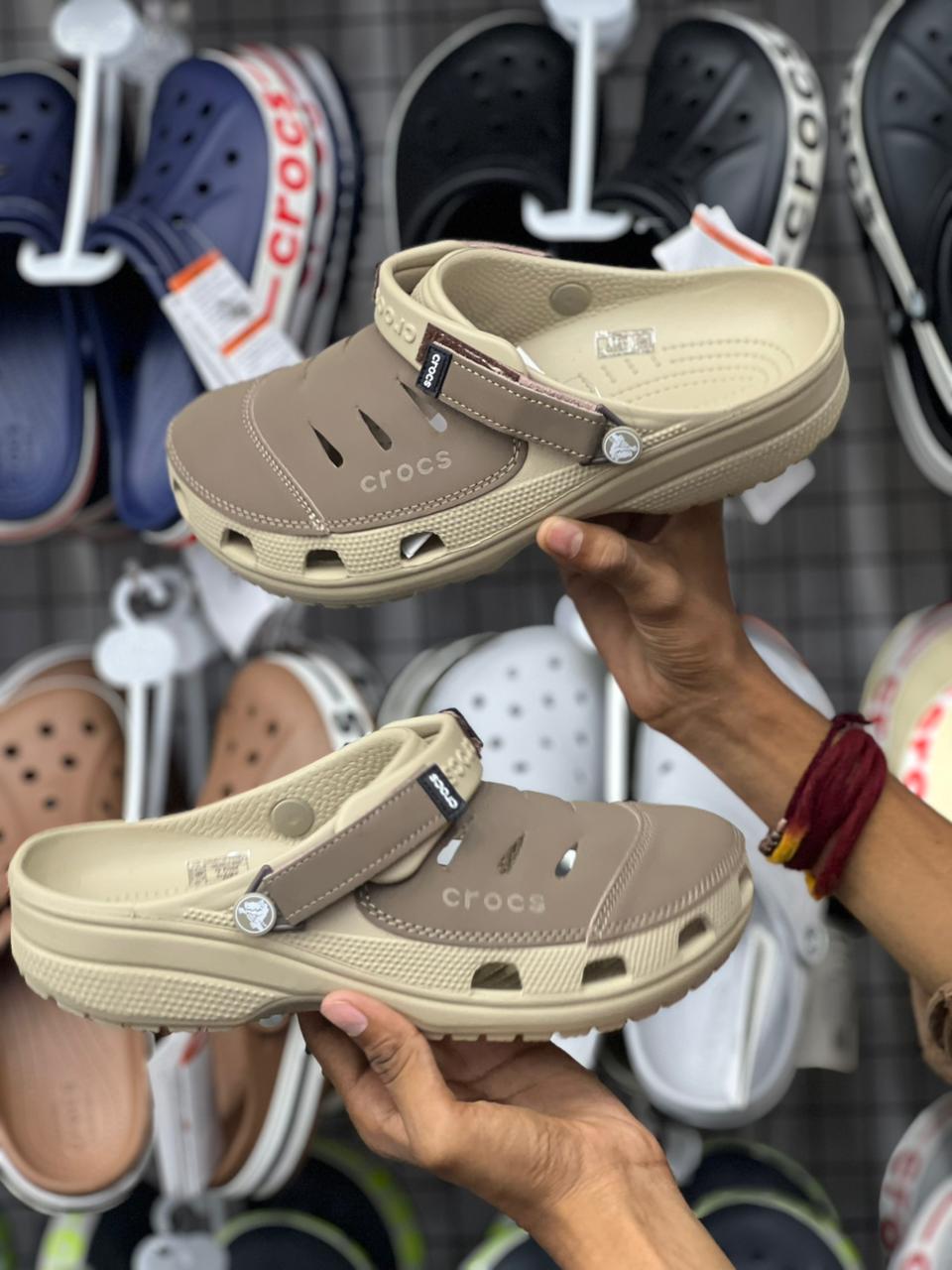 Crocs Beige Comfort Clogs