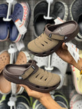 Crocs Dual Tone Comfort Clogs – Brown & Beige Edition