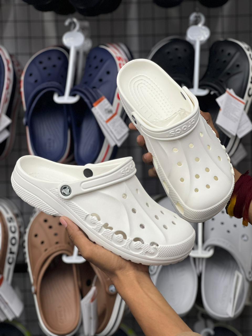 Classic White Comfort Crocs Clogs
