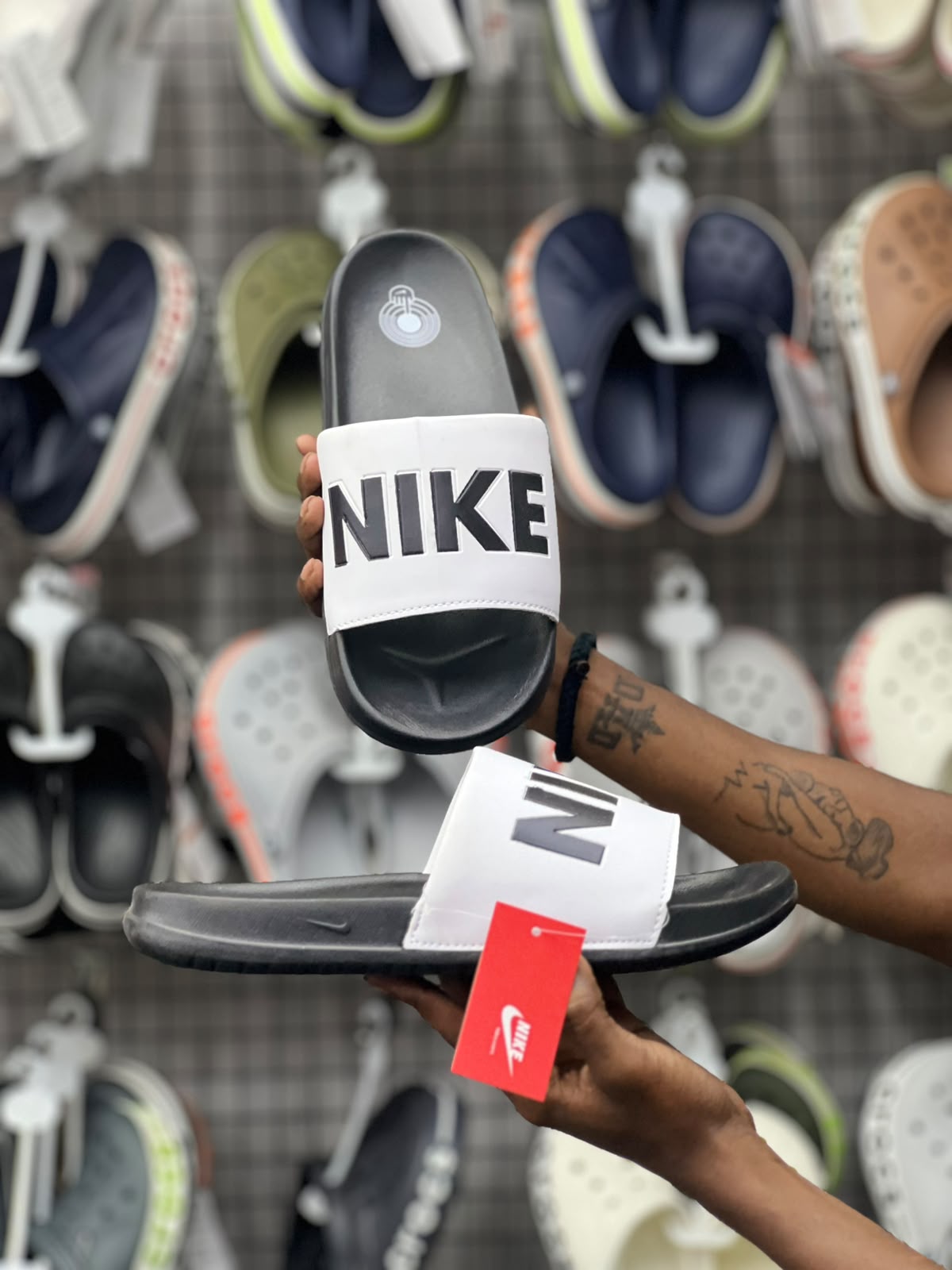Nike-Inspired Comfort Slide Slippers