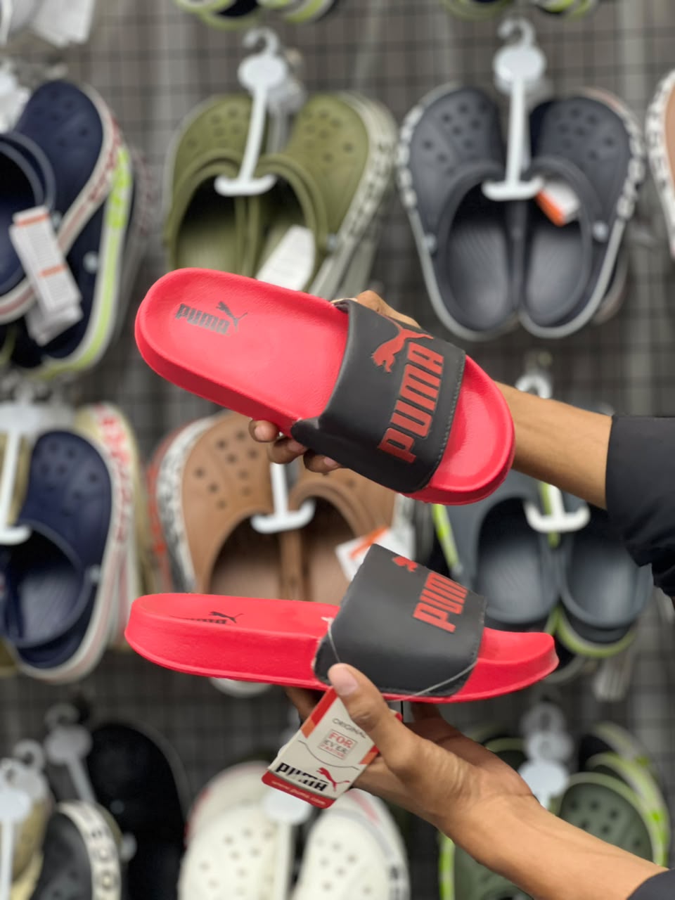Sport Comfort Slide Sandals – Red & Black