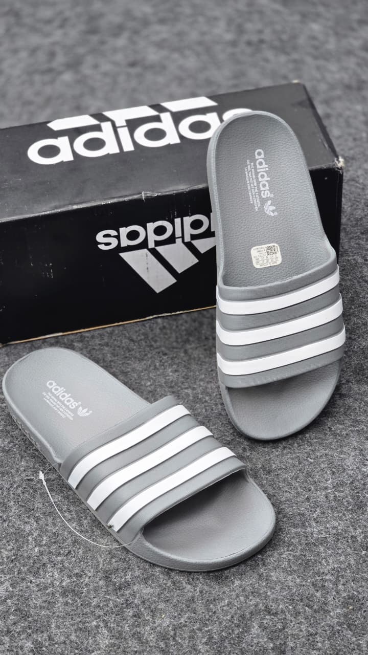 Adidas-Inspired Comfort Slides – Product Description