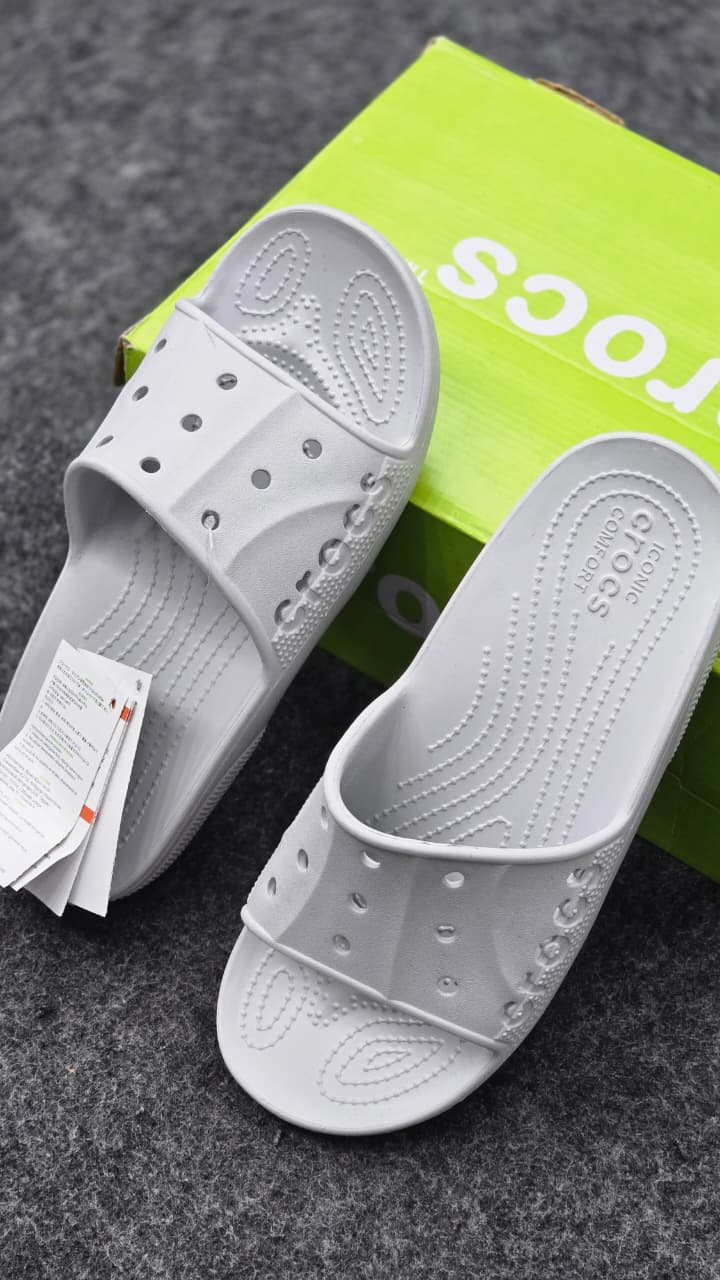 Men's Lightweight Comfort Slides – White