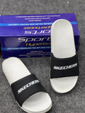 Skechers Hyper Burst Recovery Slides – Black / White