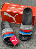 PUMA BMW M Motorsport Slides – Grey / Black