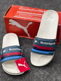 PUMA BMW M Motorsport Slides – White / Navy
