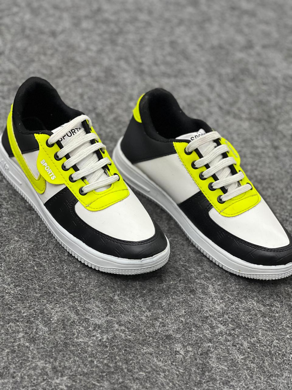 Premium Kids' Fashion Sneakers – Beige & Cream