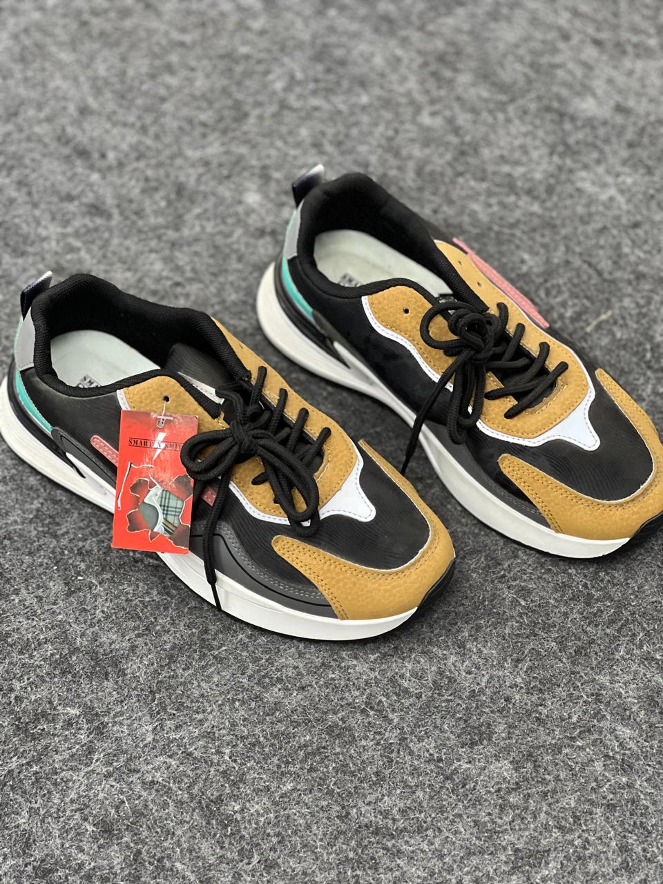 Premium Kids' Fashion Sneakers – Beige & Cream