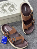 Men's Premium Double-Strap Comfort Sandals – Brown
