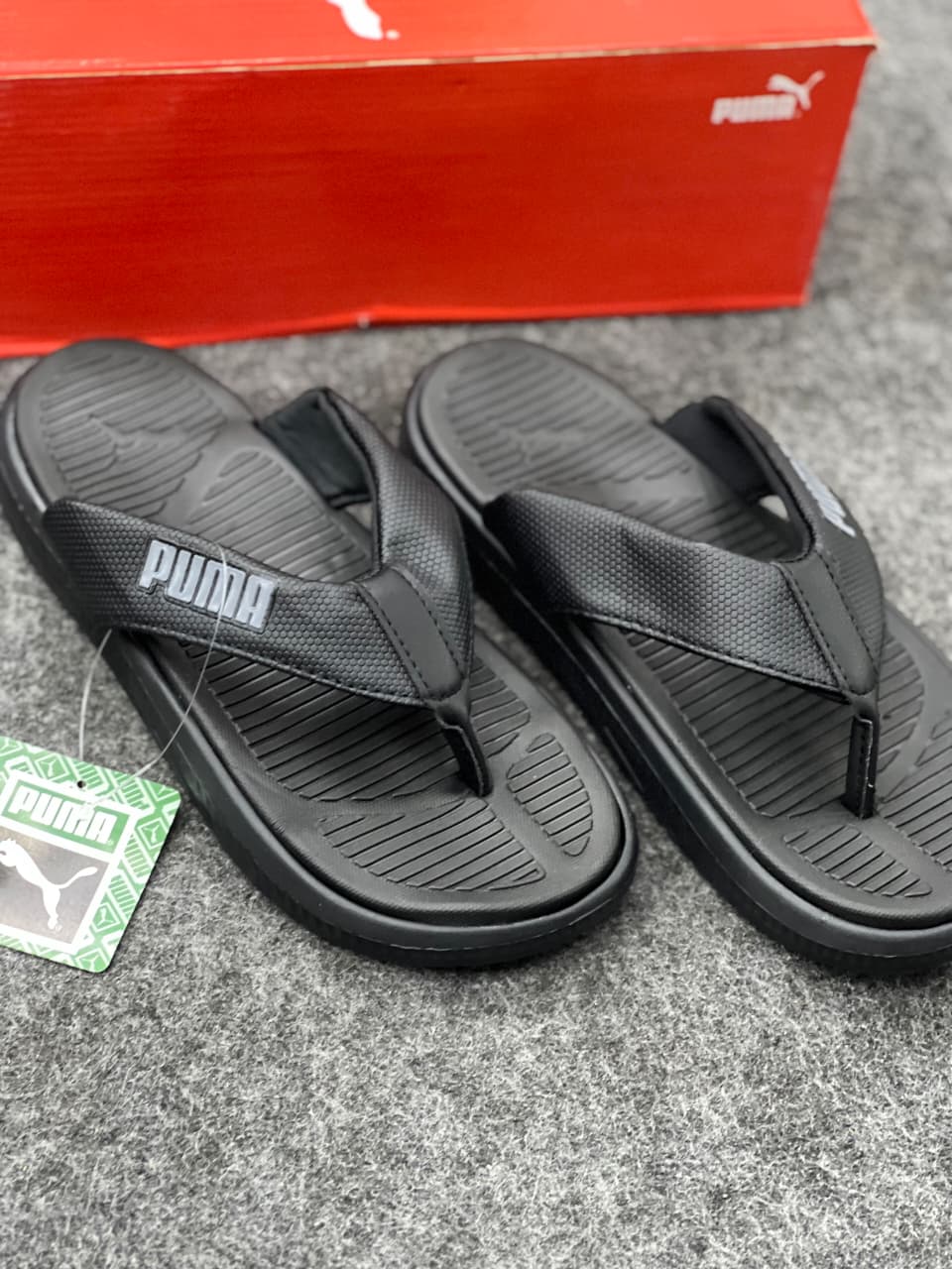 Men's Premium Comfort Flip-Flops – Black
