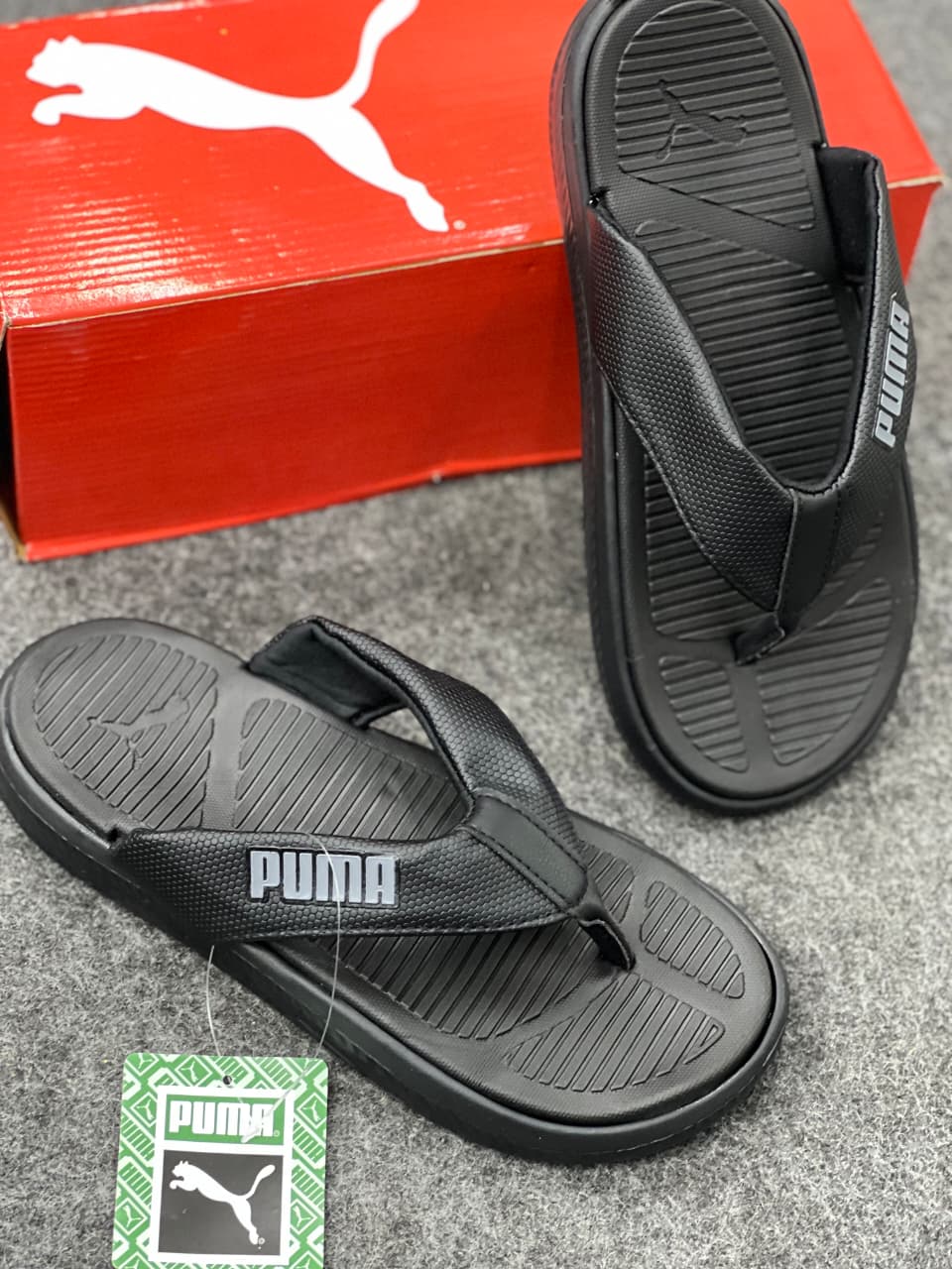 Men's Premium Comfort Flip-Flops – Black