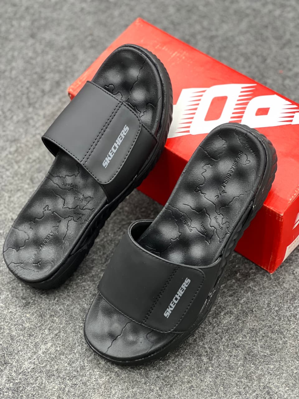 Men’s Premium Comfort Slides – All Black