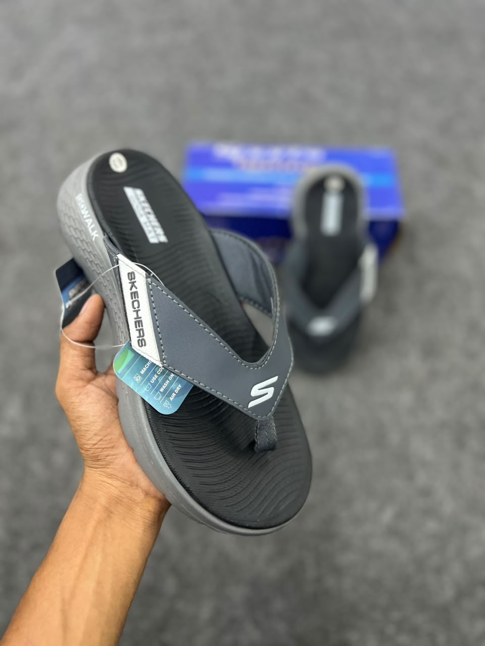 Skechers GOwalk Comfort Flip-Flops – Product Description