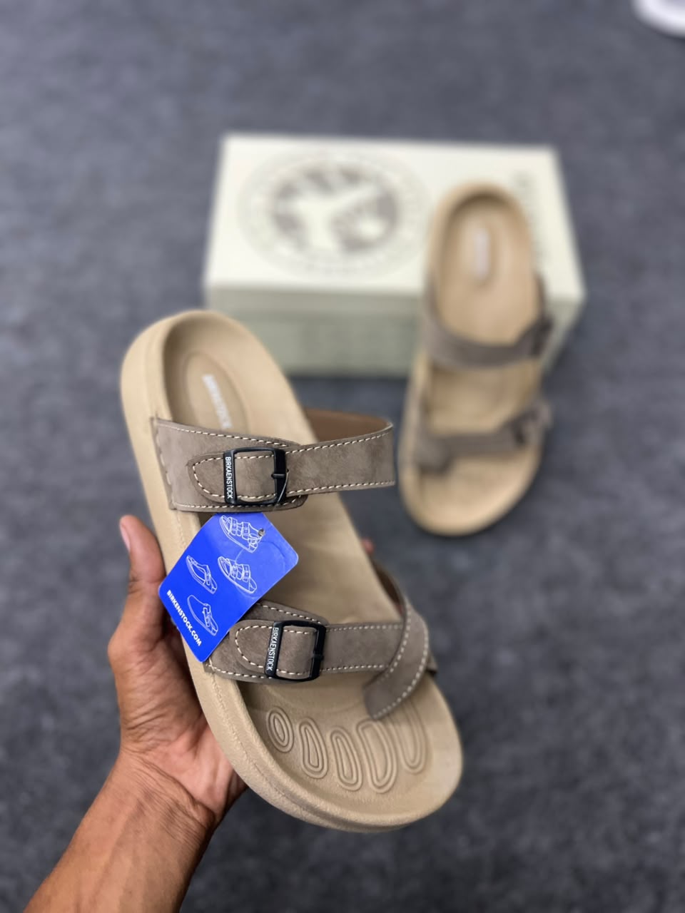 Men’s Double-Strap Comfort Sandals – Adjustable Buckle Casual Footwear