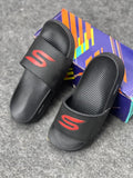 Premium black & red Slides – Stylish Everyday Comfort