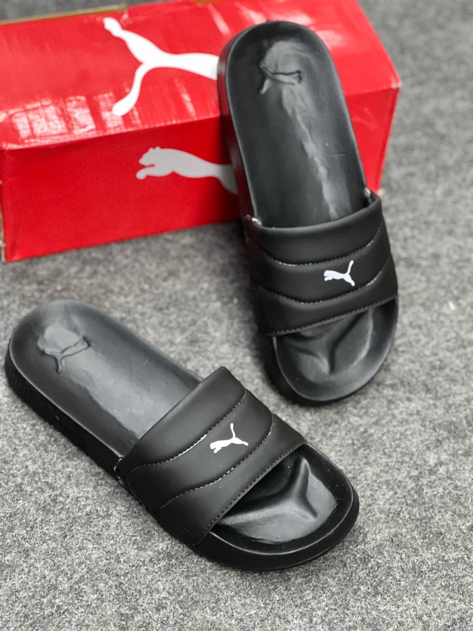 Premium Black puma Slides for Men